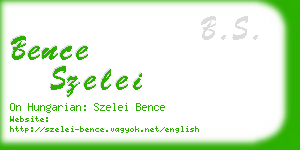 bence szelei business card